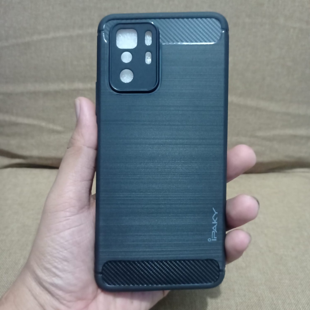 PROMO Soft Case XIAOMI POCO X3 GT Case Ipaky Carbon Carbon Premium Softcase Rugged Armor Poco X3 GT