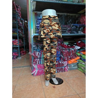 Dijual celana  senam  motif army  rok  saku panjang erobic 