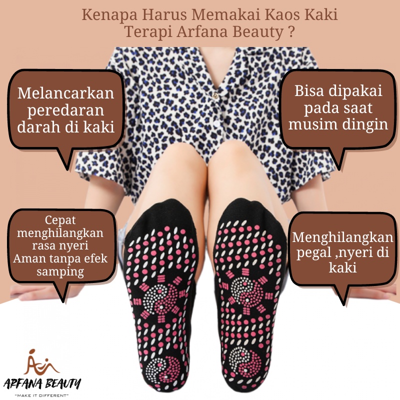 Kaos Kaki Terapi  Pemanas Magnetik Turmalin Penghangat Kaki Kaos Kaki Musim Dingin Winter