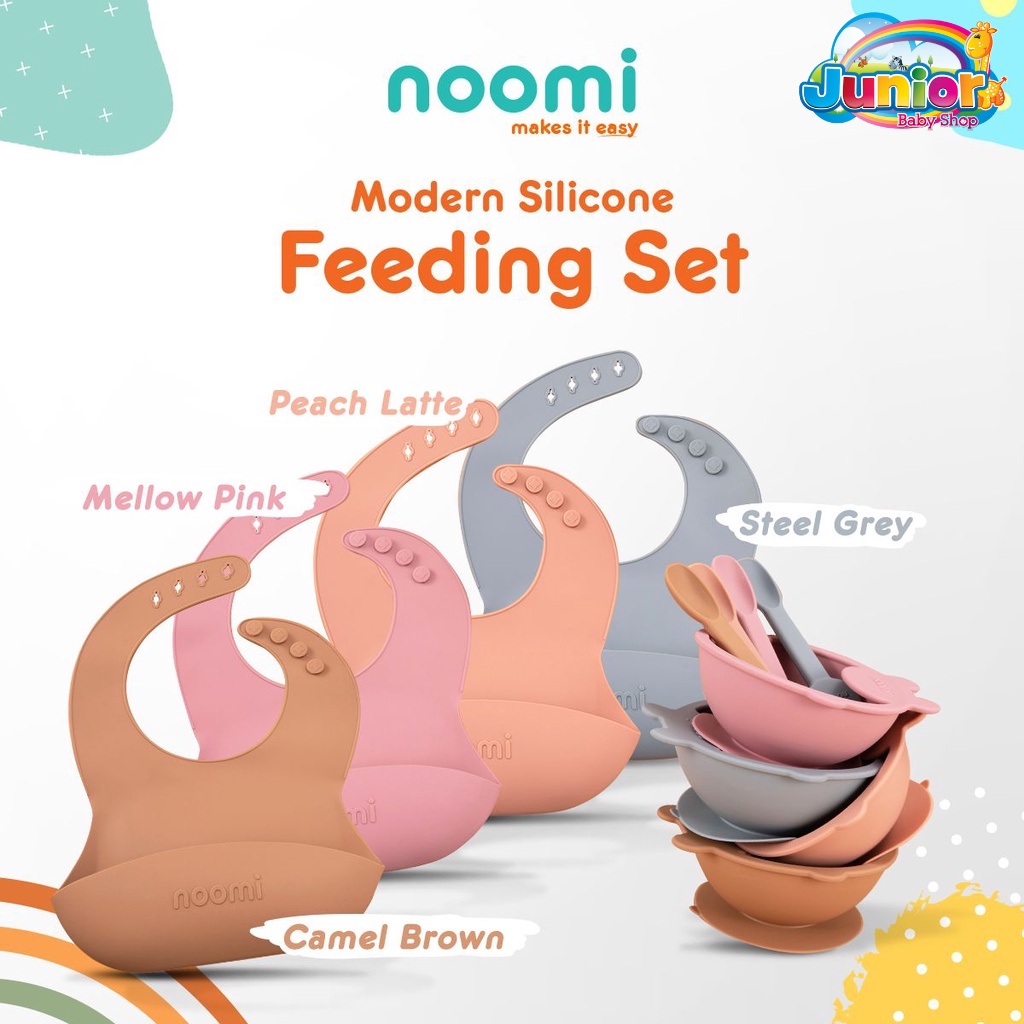 Noomi Modern Silicone Feeding Set