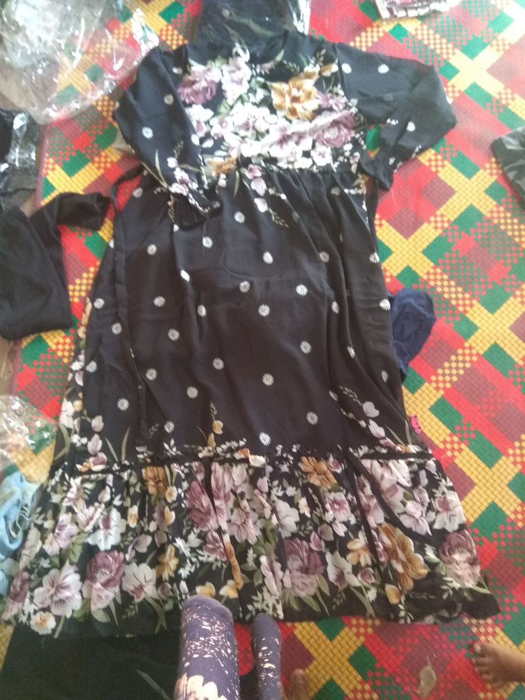 Sch_gamis Ceruty Babydoll Motif Batik/gamis Terbaru/gamis Premium