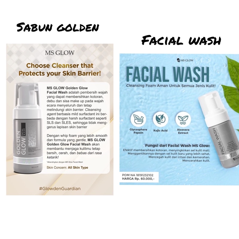 FACIAL WASH / SABUN WAJAH MS GLOW