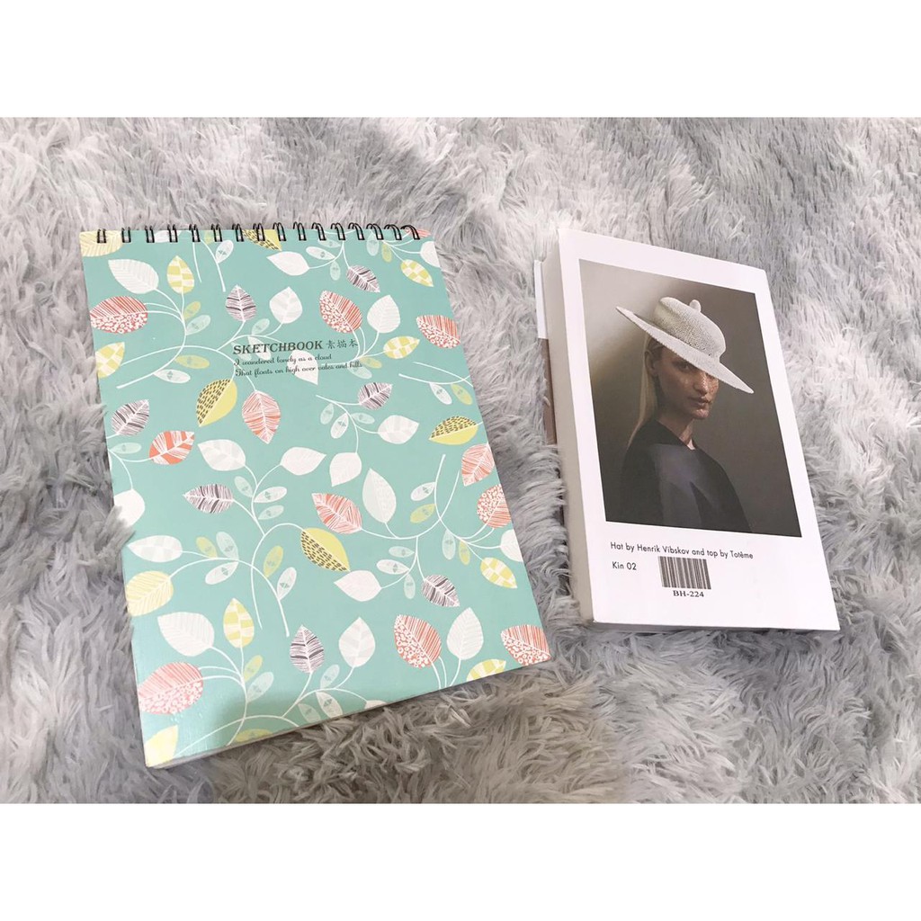 Sketchbook / BUKU GAMBAR / BUKU SKETSA / BUKU MELUKIS-Green Leaf