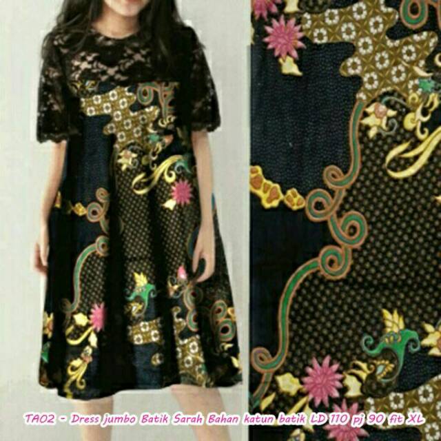 Dress BATIK Jumbo sarah