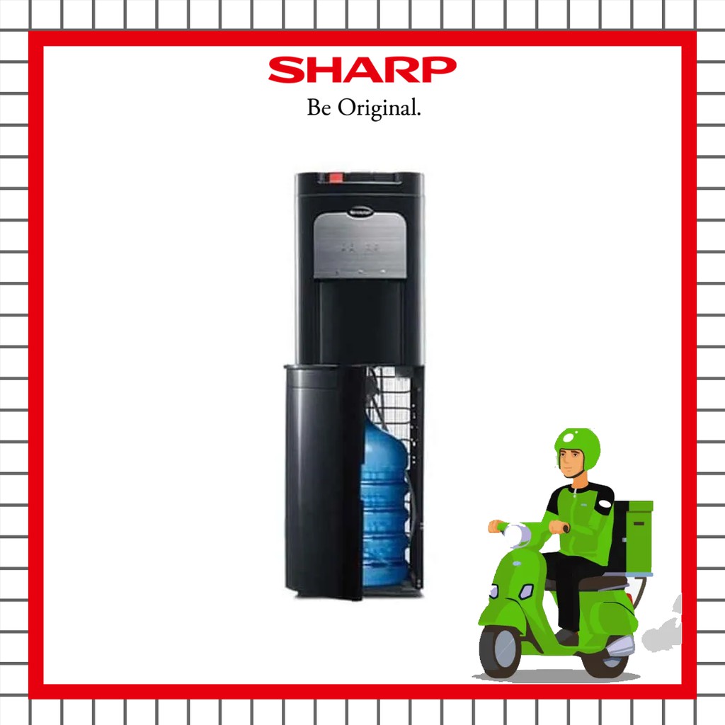 Dispenser Sharp SWD-72EHL-BK - Galon Bawah HOT COOL & NORMAL