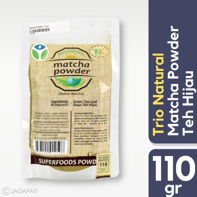 

[COD] Trio Natural - Matcha Powder 110gr - Bubuk Matcha - Teh Hijau [COD]