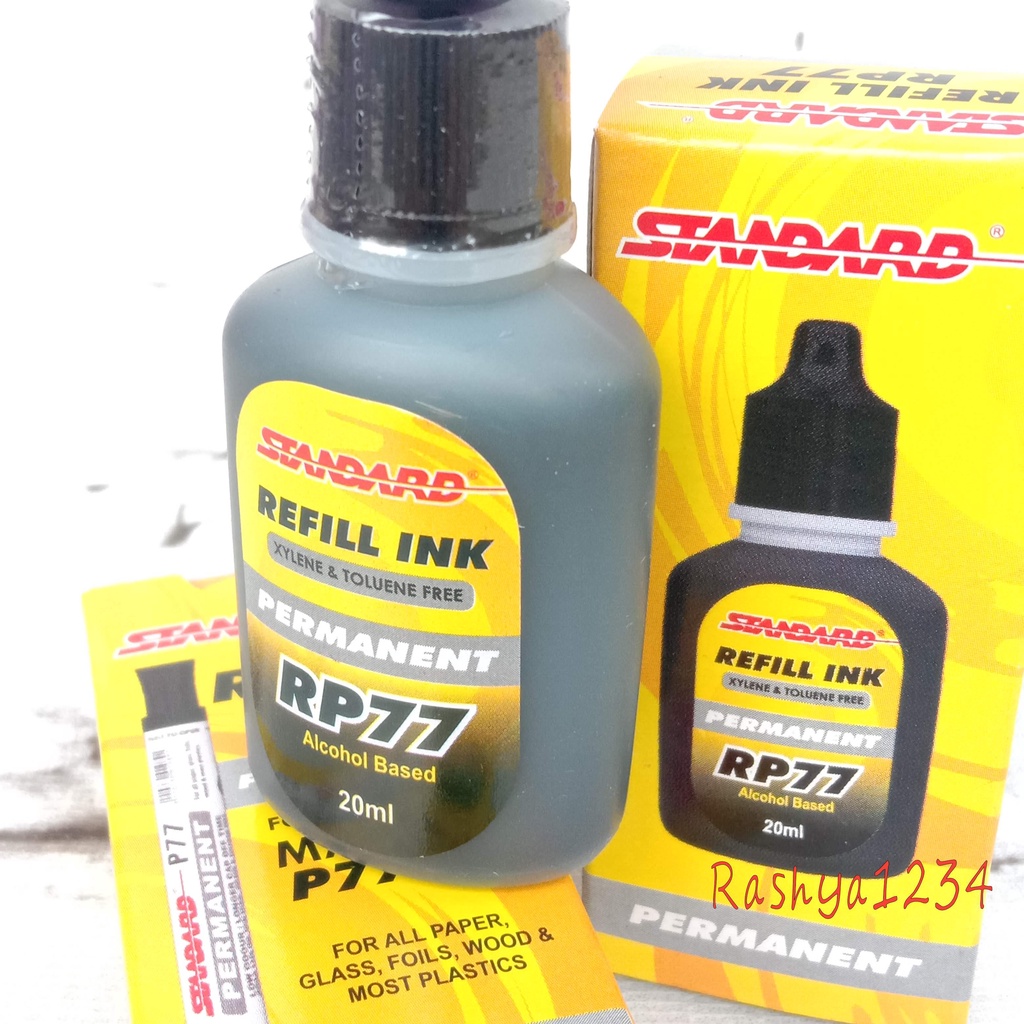 

Tinta Standard Isi Ulang Refill Ink Spidol Permanent RP-77 15 ml Tidak Bisa Dihapus Murah