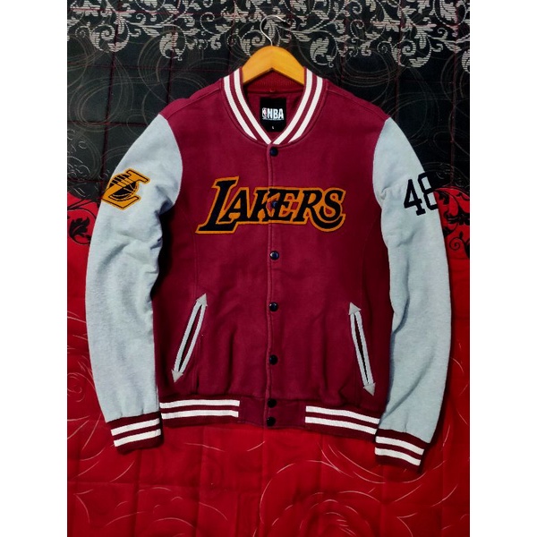 jaket NBA varsity lakers second original not chicago bulls