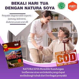 Jual Susu Kedelai NATURA SOYA Plus bee pollen ,Bubuk Minuman Kedelai Instan  150gr | Shopee Indonesia