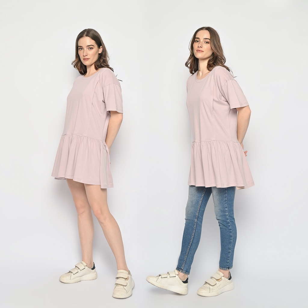 Cotton T-Shirt Dress (Baju Dress Kaos Hamil &amp; Menyusui)