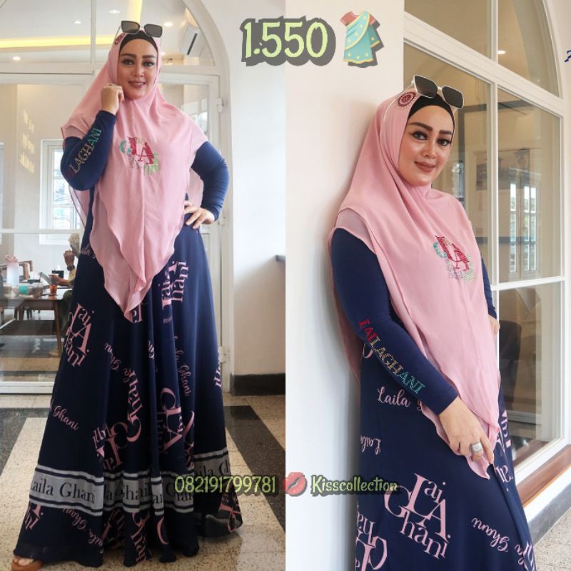 Gamis syar'i Lailaghani printing premium