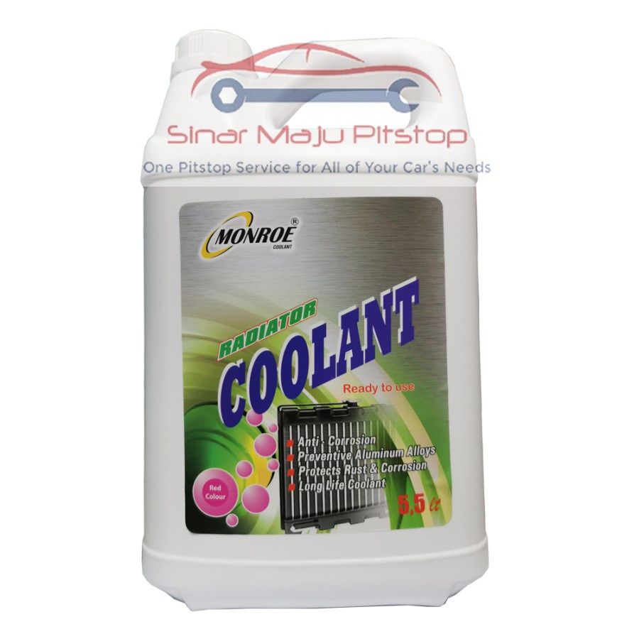 MONROE Radiator Coolant 5.5 Liter Air Radiator Mobil Cairan Warna MERAH PINK