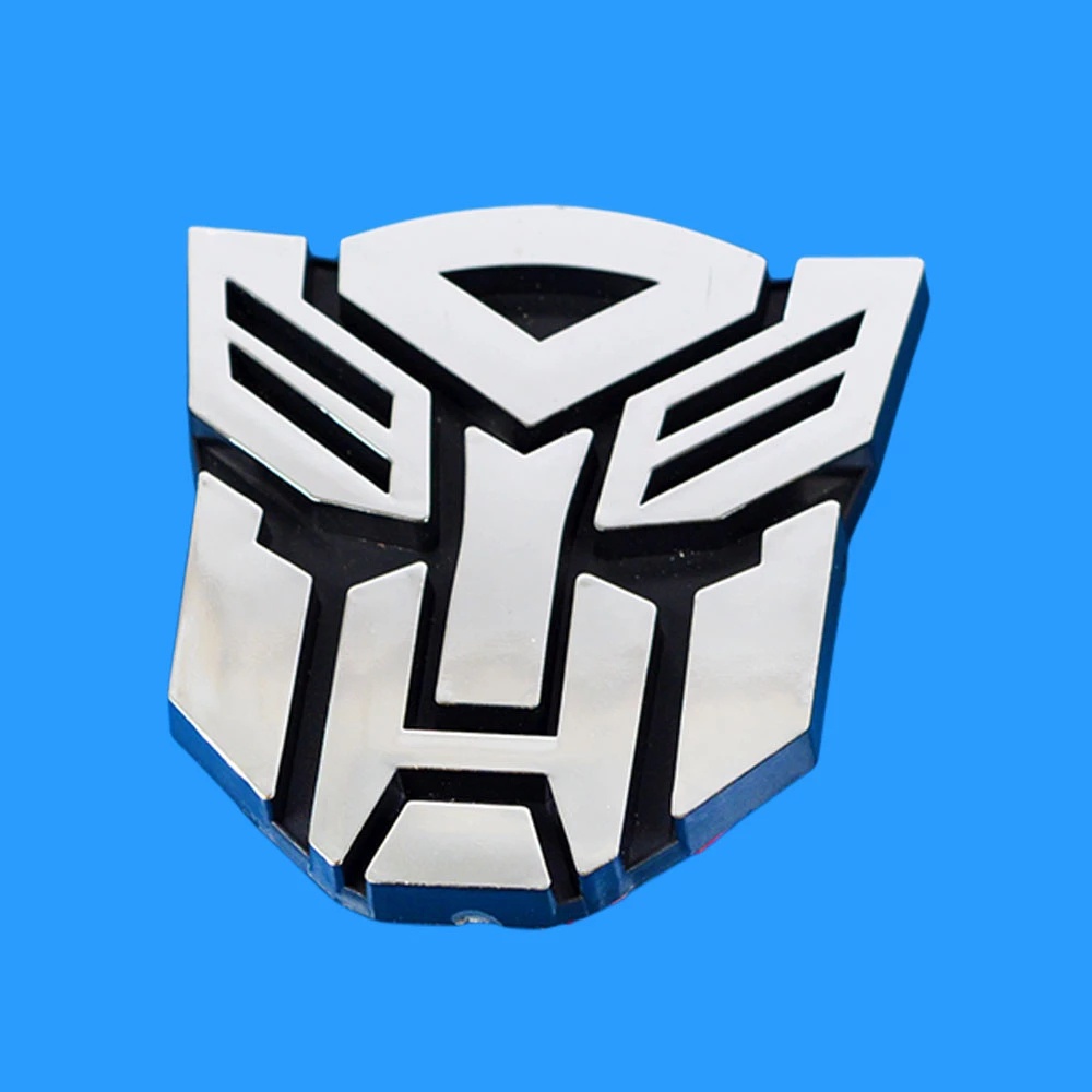 Stiker Emblem LOGO Transformers 3D Untuk Body Samping Mobil