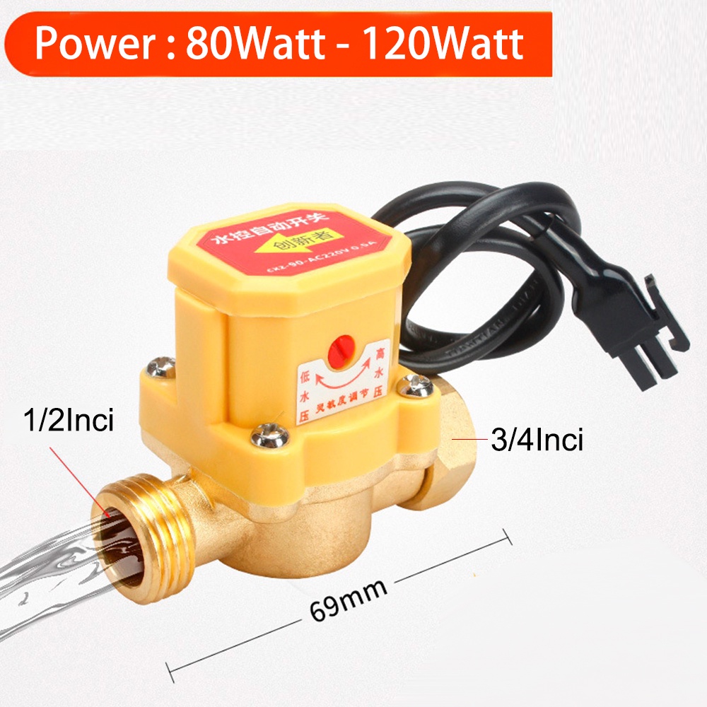 Flow Switch / Otomatis Elektrik 3/4&quot; + Sock Eksternal 1/2&quot; Otomatis Wasser Boster Pump