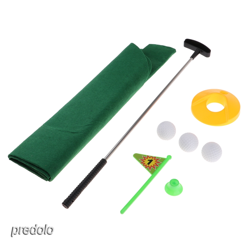 Kid Golf Set, w/Golf Club, Golf Balls, Green Mat, Golf-hole, Flag, Golf Tees