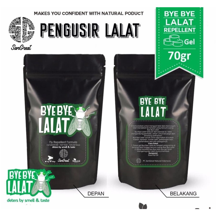 70g Bye Bye Lalat Gel Pengusir Lalat SanGreat Usir Lalat Anti lalat non pestisida-aman