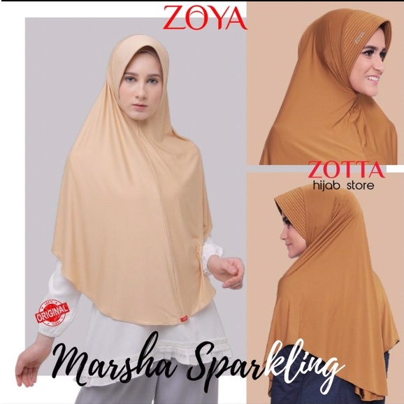 Jilbab Bergo Zoya/ Bergo Marsha Sparkling Zoya
