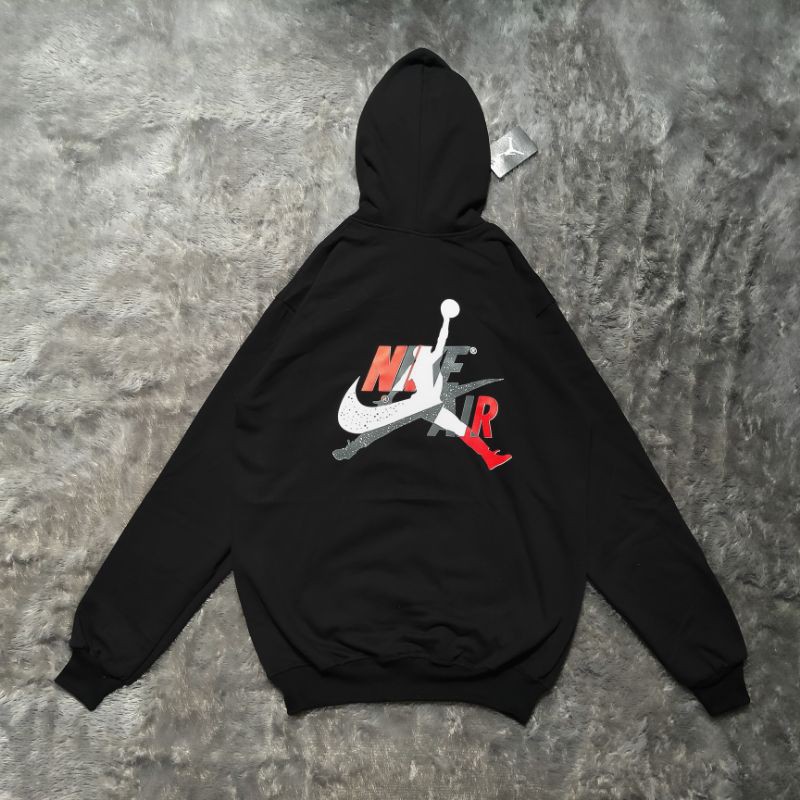 Sweater Hoodie Air Jordan Nike Air Abstrak Logo Fulltag &amp; Lebel