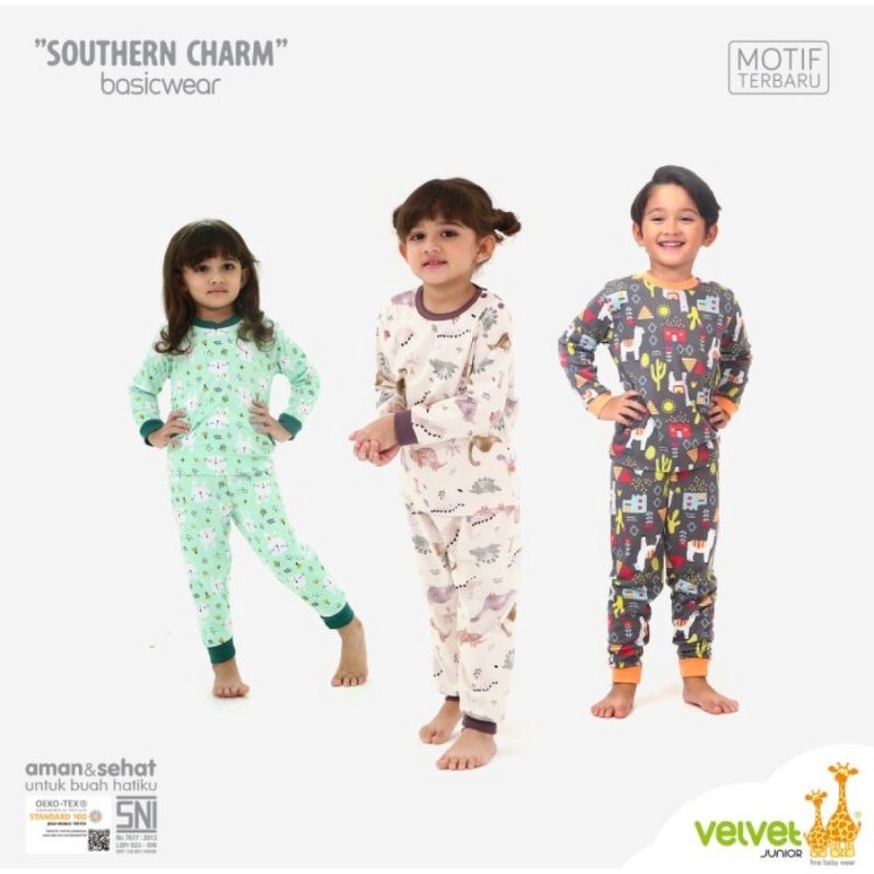 Velvet Junior Southern Charm Setelan Lengan Panjang Celana Panjang(KP)