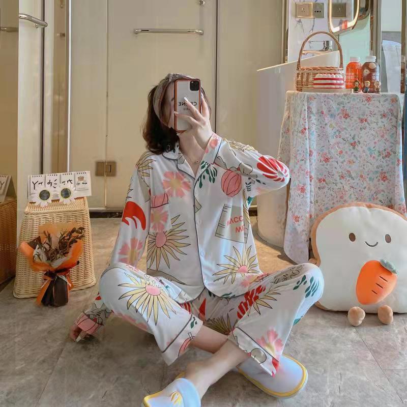 BAJU TIDUR PIYAMA SET KEMEJA PP LENGAN PANJANG CELANA PANJANG IMPORT PREMIUM 3