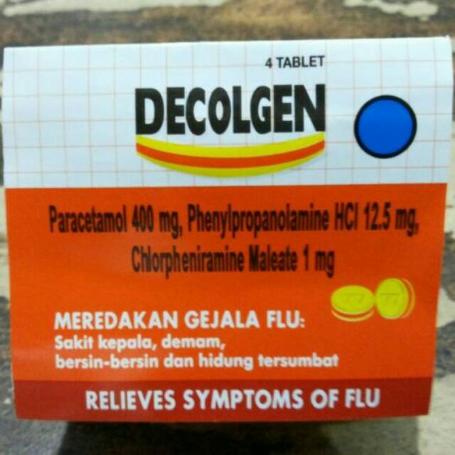DECOLGEN TABLET  (OBAT FLU)
