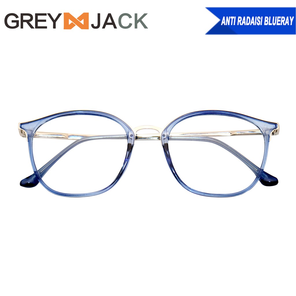 

Grey Jack Frame Kacamata Fashion TR90 Ringan dan Kuat untuk Pria & Wanita dengan Lensa Normal 1868