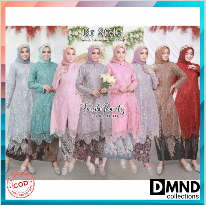 kebaya tunik busui friendly / tunik tulle busui/ stelan kebaya modern/kebaya terlaris