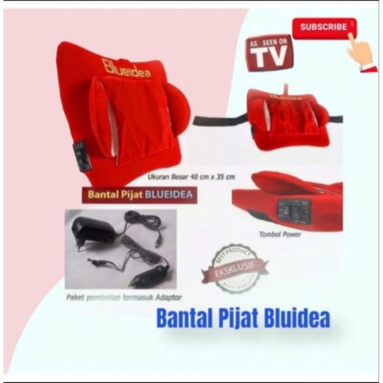 Bantal Pijat Badan/Bantal Pijat Leher/Alat Pijat Shiatsu/Shiatsu Massage blueidea Alat pijat pinggang