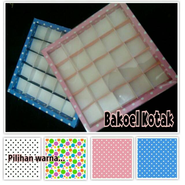 

BOX COKLAT/KOTAK COKLAT sekat 25 motif glossy