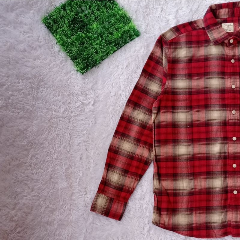 Kemeja Flanel Veterano Giordano size L