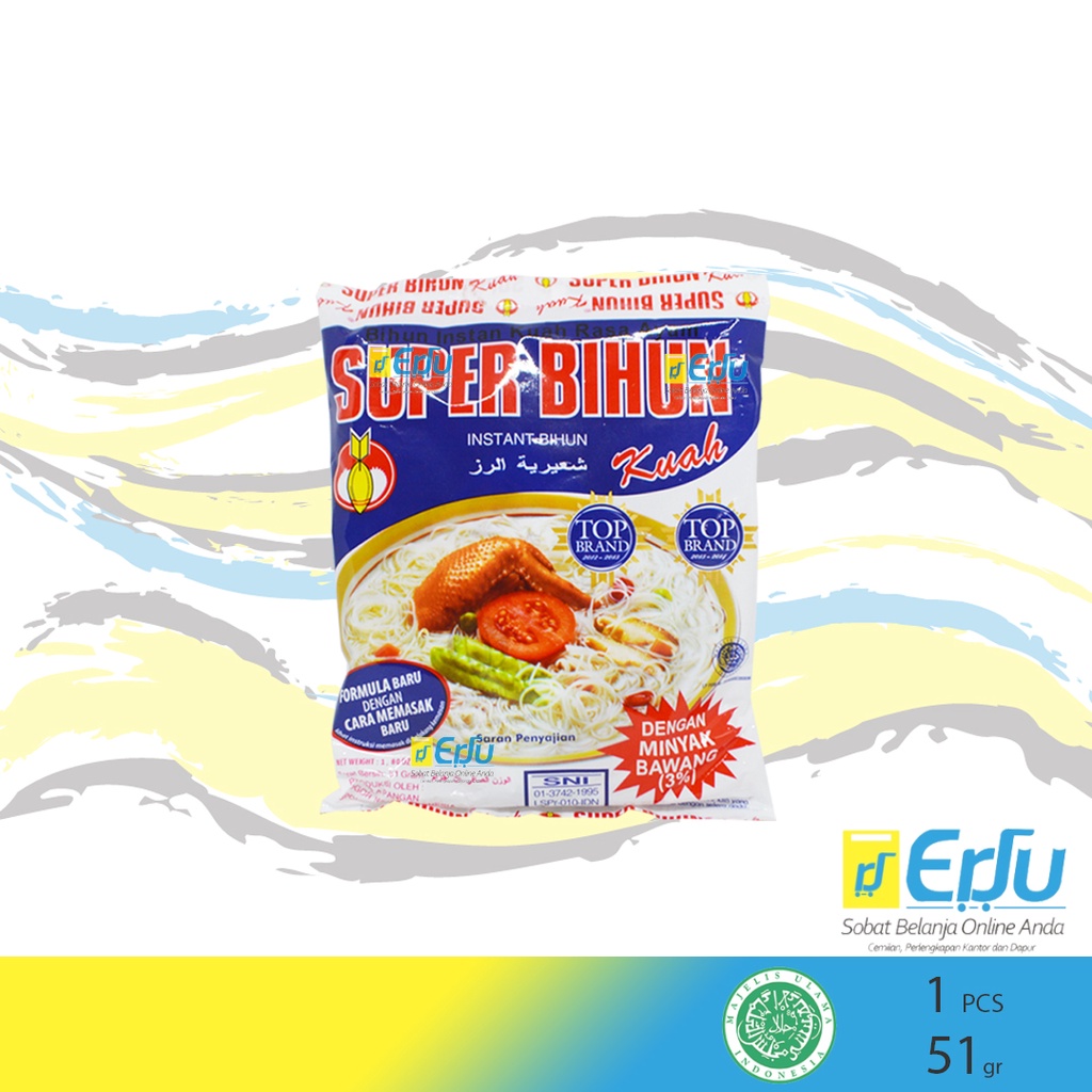 

ECER Super Bihun Kuah Instan Dengan Minyak Bawang Halal - 51gr