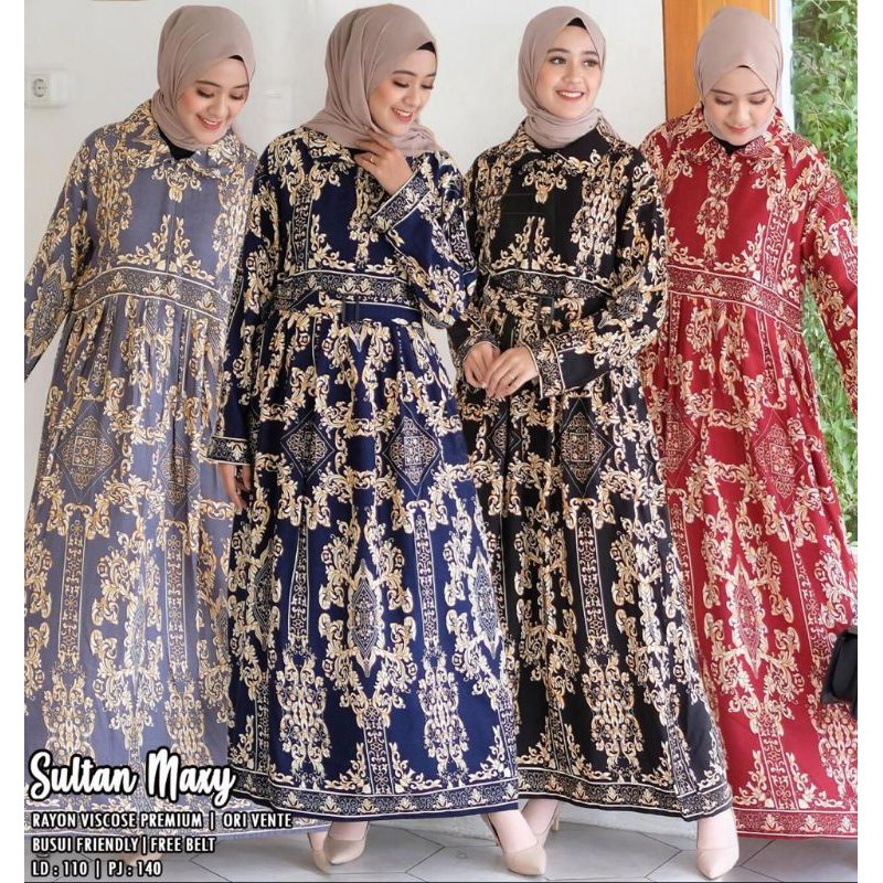 SULTAN MAXY ORI by VENTE gamis rayon gamis ori solo gamis ori berlabel