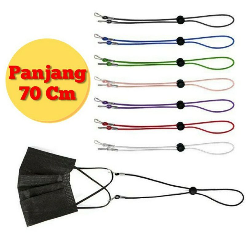 Tali Masker / Masker Konektor / Pengait Masker / Kalung Masker / Tali Hijab Masker Tali Masker Korea