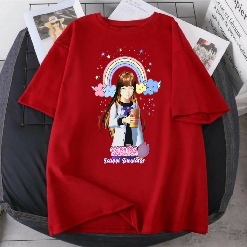 BAJU KAOS ANAK SAKURA SCHOOL SIMULATOR BAHAN PREMIUM