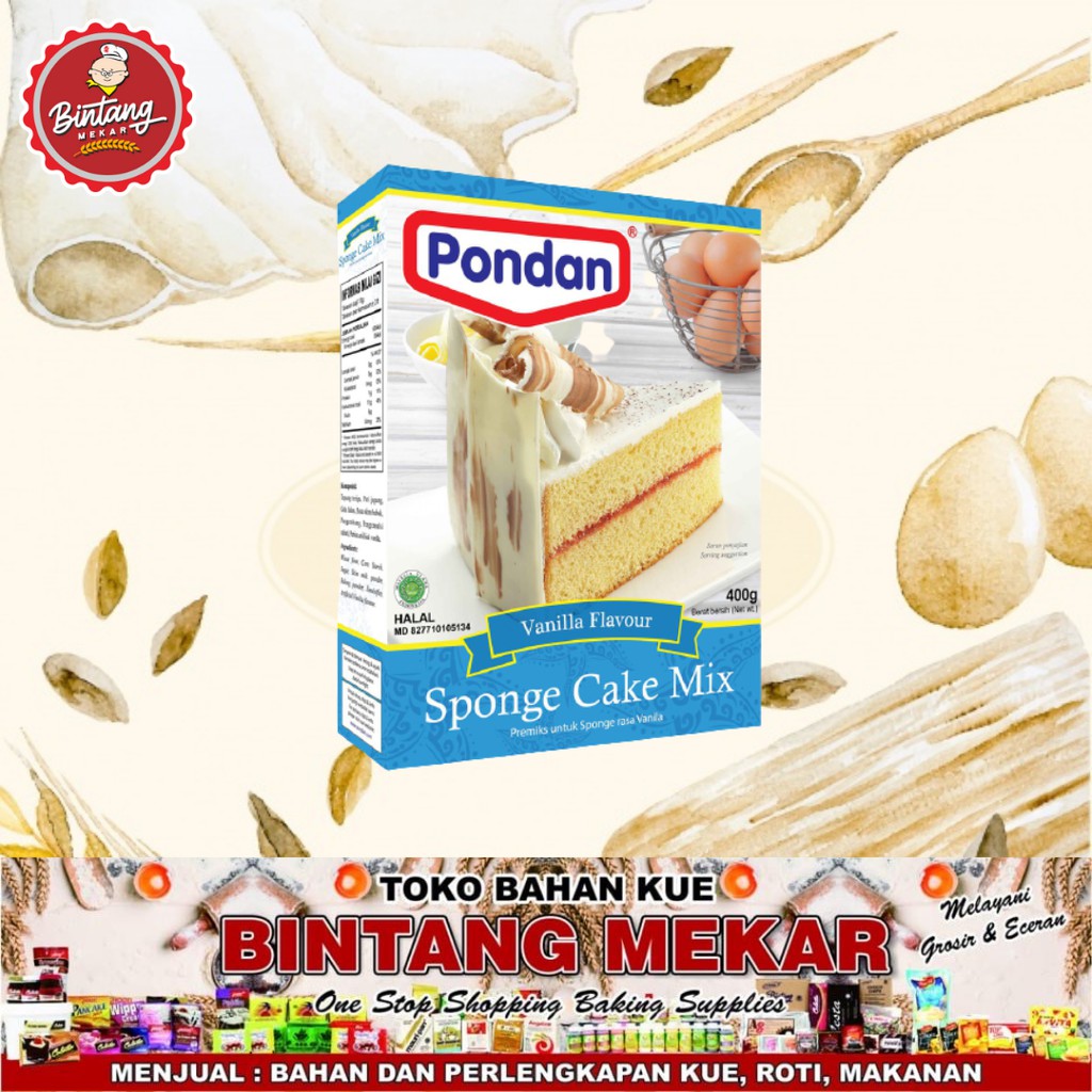 

Pondan Sponge Vanilla