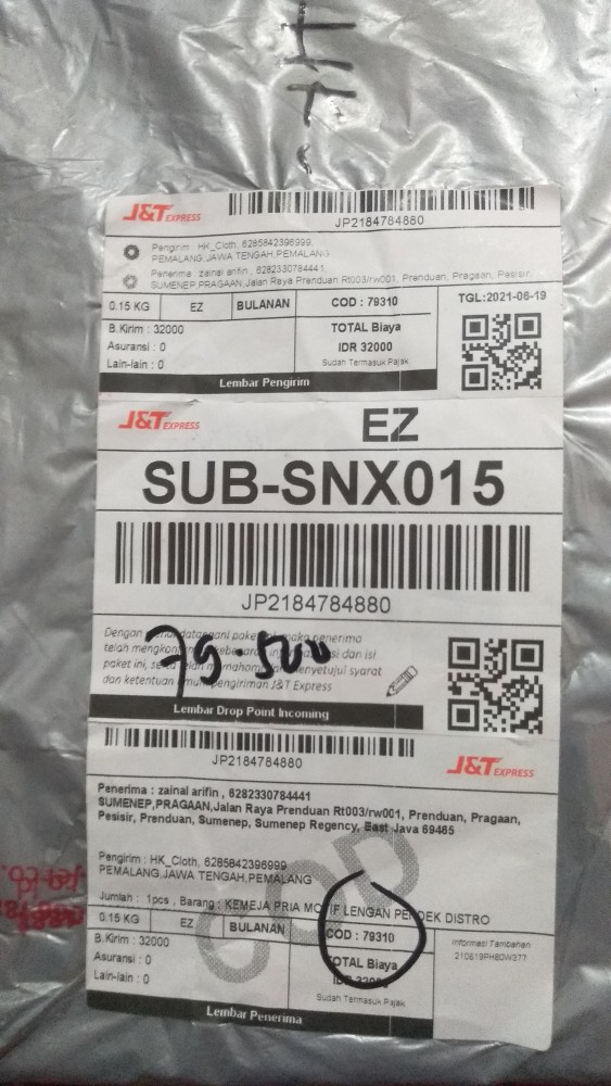 Kemeja Pria Motif Lengan Pendek Distro Casual Kasual