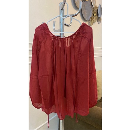 blouse Zara maroon