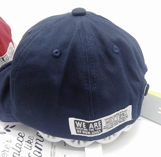 Topi Baseball Motif Tulisan Warna Polos untuk Anak Laki-laki / Perempuan BORY