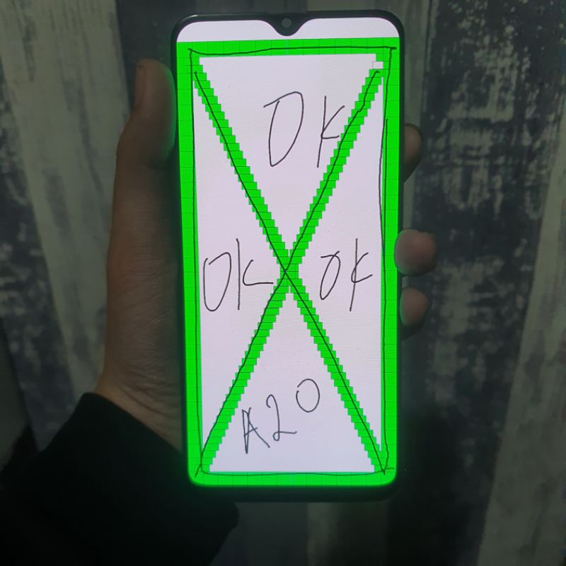 LCD Samsung A20 A205 Original Sein Copotan Normal