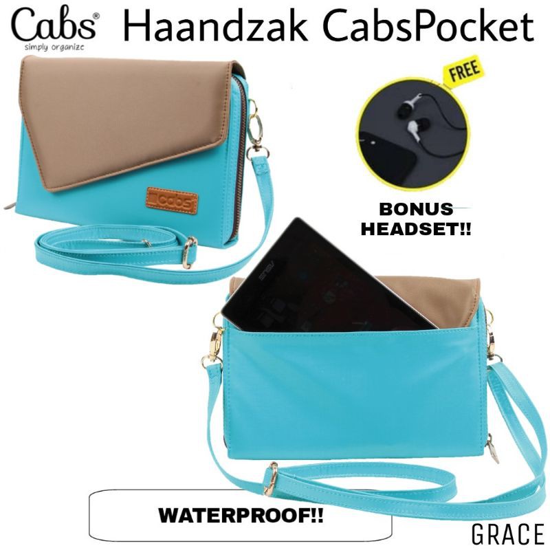 CABS POCKET GRACE - AQUA (DOMPET HPO WANITA)