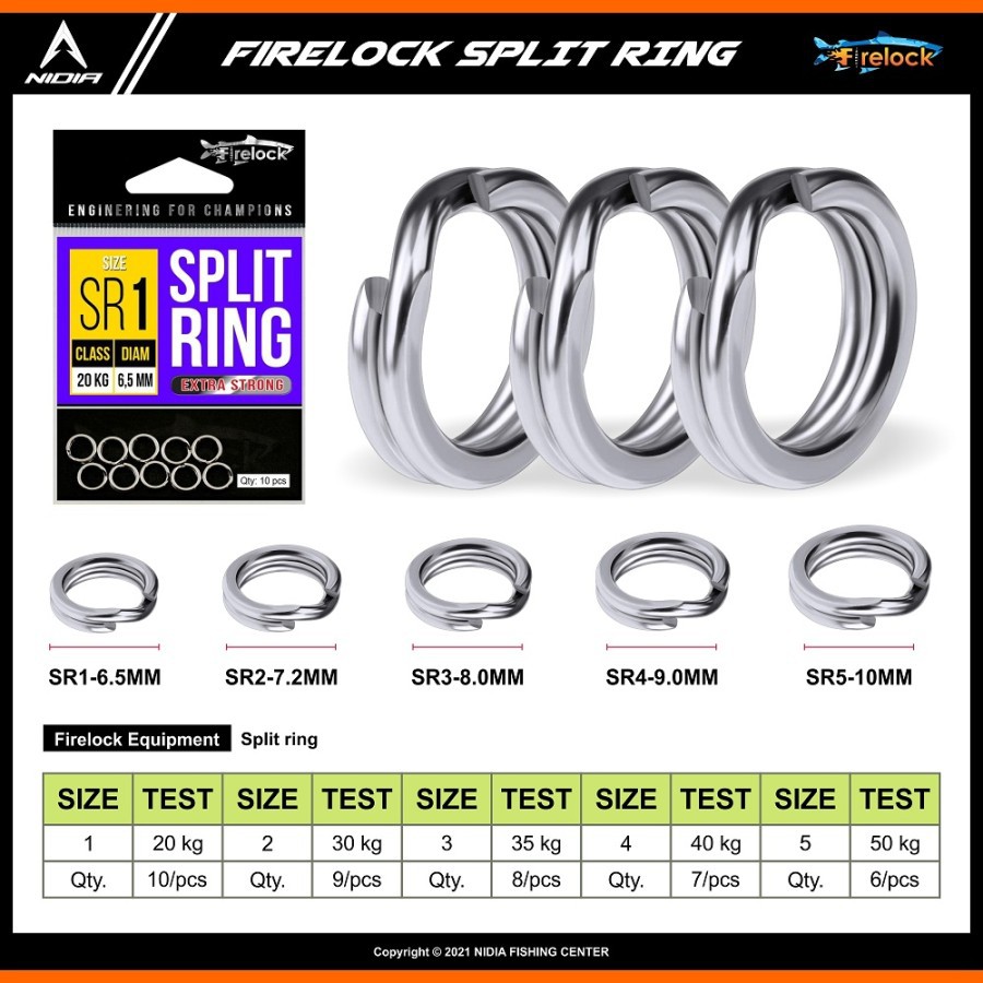 Aksesoris Pancing Split Ring Solid Ring dan Rolling Swivel Stainless Steel untuk Sambungan Umpan