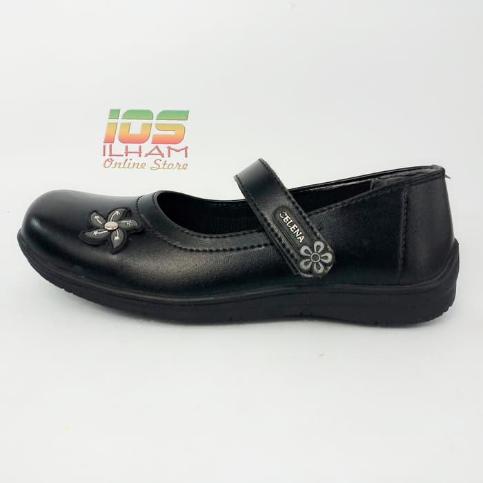 Selena S.01 Sepatu Pantofel Anak Size 26-35 Hitam