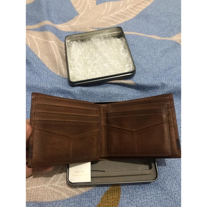 [Export Quality]  Dompet Fossil Pria Original - Fossil Quinn Passcase Brown  termurah