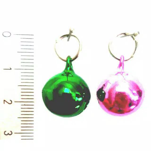 1 pc Lonceng  plus ring aksesoris tambahan kalung kucing dompet kunci uk 14 Mm bell krincing