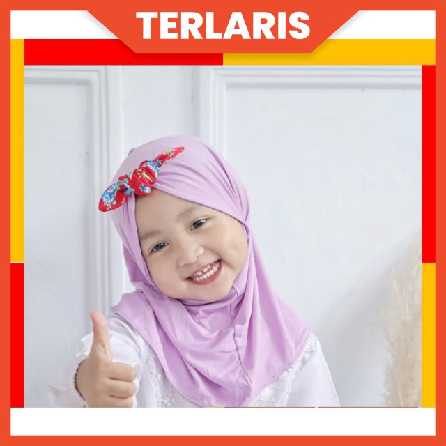 JILBAB ANAK BAYI LUCU LOL LED MUSIK 0-2 TAHUN PITA SIMPUL