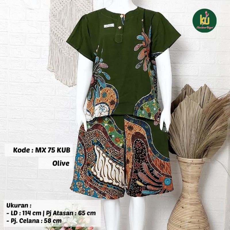 STELAN KULOT BABYDOLL MAXI 75 KENCANA UNGU LABEL BIRU TERBARU