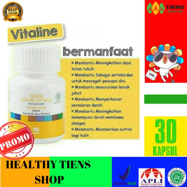 PRODUK TERBAIK - TIENS VITALINE SOFTGEL suplemen pemutih badan alami dari dalam tubuh dari Tiens