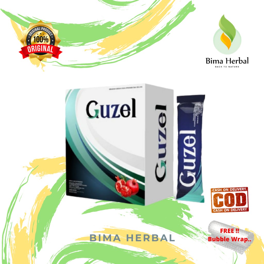 GUZEL Collagen Drink Strawberry isi 10 @15grm