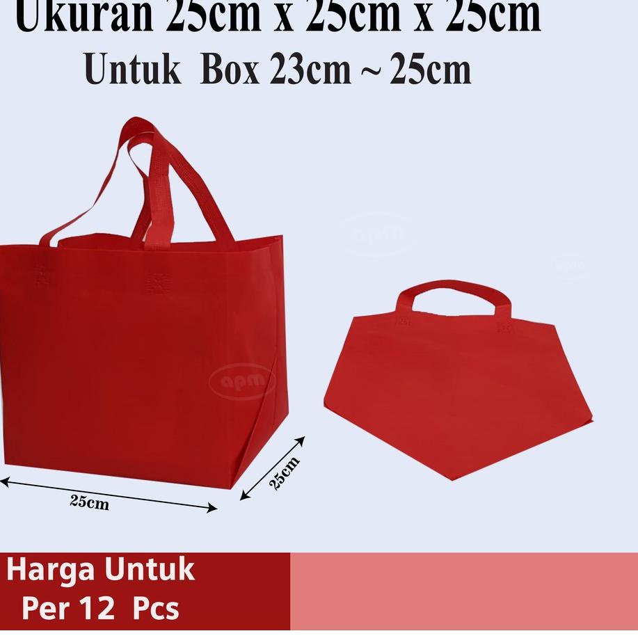 

✶ Tas Spunbond Kotak Ukuran 25cm x 25cm x25cm ✭