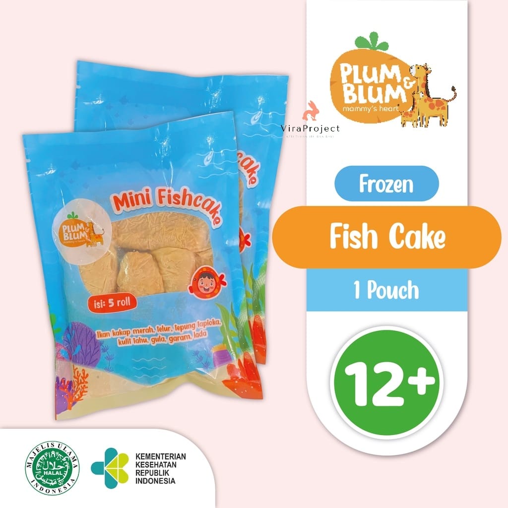 PLUM&amp;BLUM FROZEN MINI FISH CAKE / OTAK OTAK IKAN ISI 5PCS NO MSG MPASI